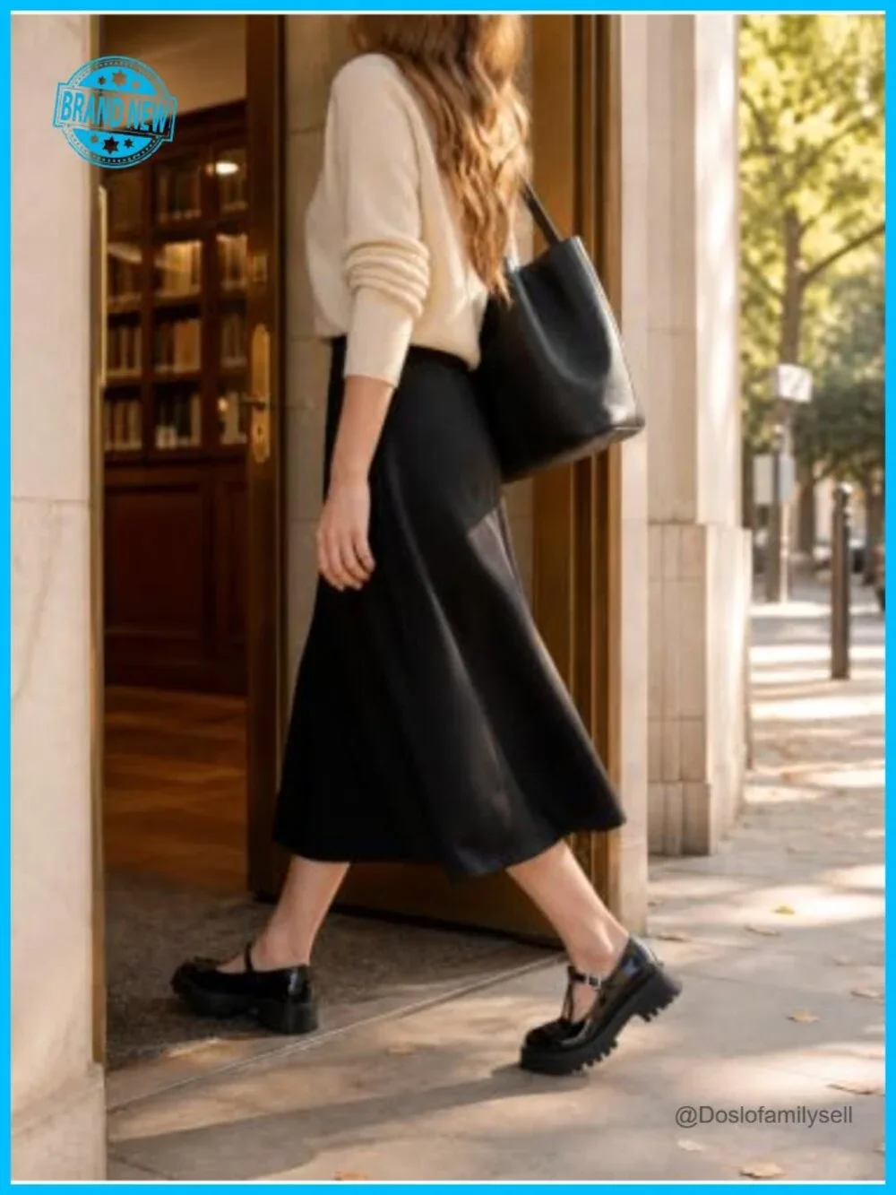 Patent Platform Mary Jane Pumps Lug Sole T-Strap Block Heel Women Shoes